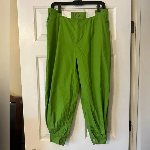 Free People brat green baggy trousers, women’s pants, size 0, - Picture 2 of 6